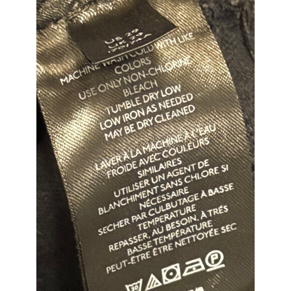 WE THE FREE Washed Black Flared Denim Jeans High Waist  Sz 29 Stretch Jean - Picture 6 of 12